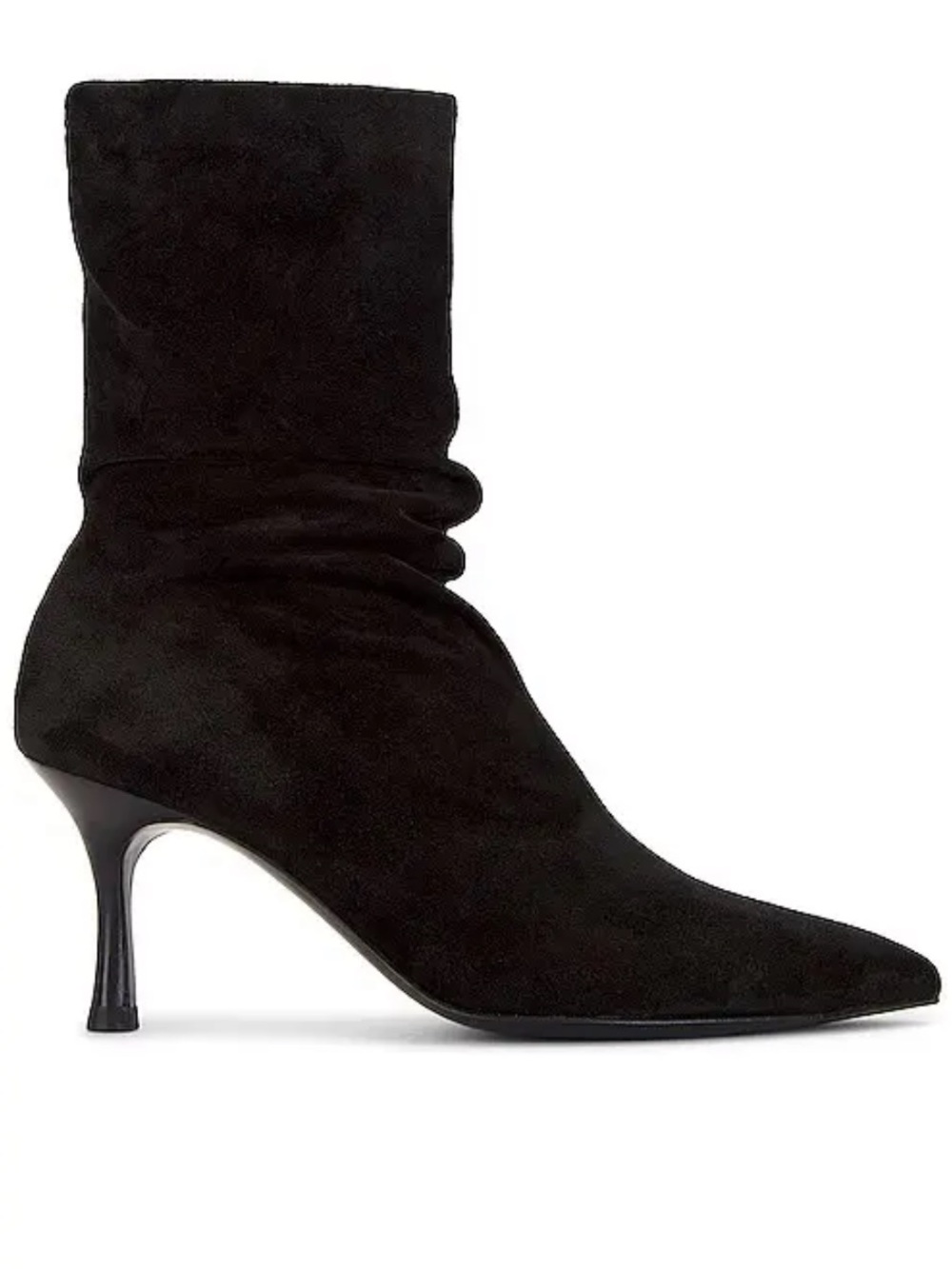 rag & bone Brea Slouch Boot Suede Pointed Toe - Black - EU 36
